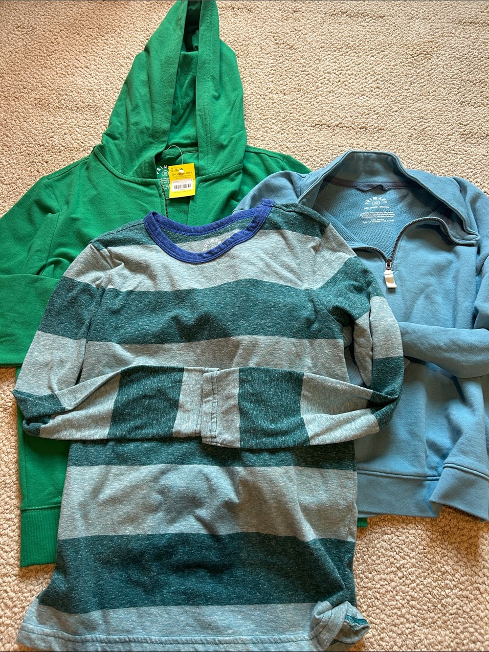 Primary Kids Set of 3 Tops, size 10